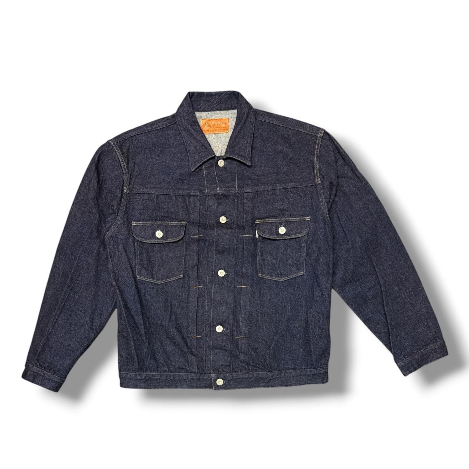 参考上代37400円 PHIGVEL CLASSIC JEAN JACKET クラシックジーンズジャケット デニム Gジャン フィグベル PM-300 インディゴ 3 （19794M） 参考上代37400円 PHIGVEL CLASSIC JEAN JACKET クラシックジーンズ
