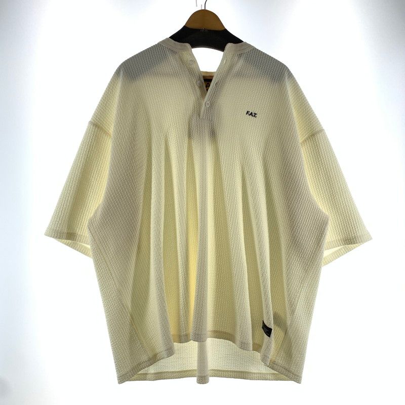 【中古品】 FAT エフエイティー F32420-CT16-AB SHRINKLEY ヘンリーネックTシャツ カラーOFFWHITE SIZE:FAT(XL) 【142-260722-ky-17-fuzh】