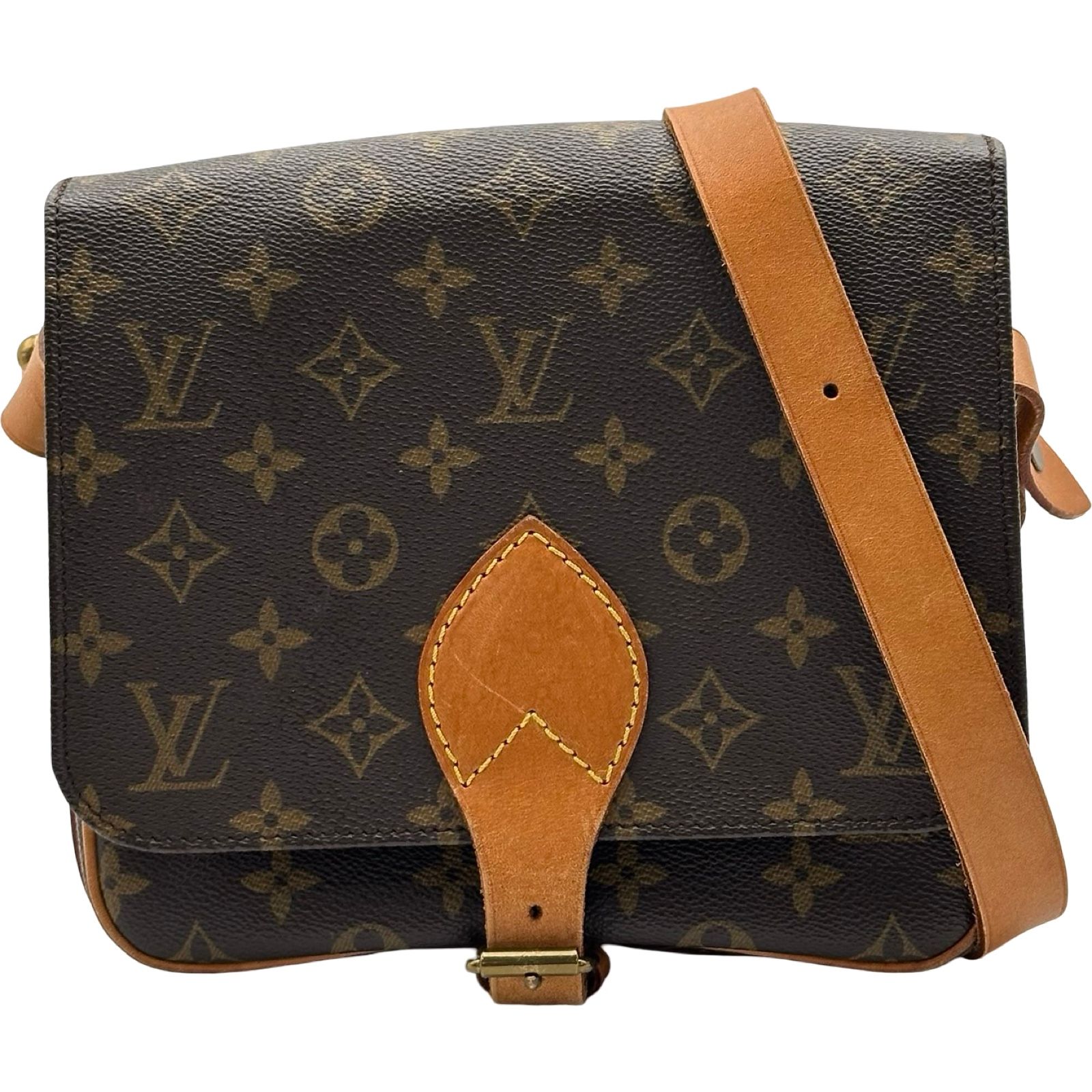 ルイ・ヴィトン LOUIS VUITTON カルトシエールMM M51253 ブラウン モノグラムキャンバス レディース ショルダーバッグ