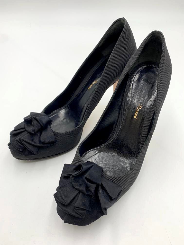 gianvito rossi ジャンヴィト ロッシ ハイヒール パンプス size37/黒 ■■◎レディース