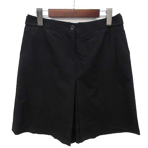 セリーヌ CELINE ウール モヘヤ キュロット ショートパンツ ブラック 黒 38 フランス製
