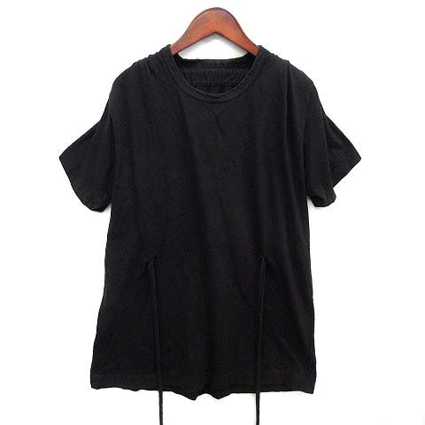 コムデギャルソン COMME des GARCONS 90s ギャザー カットソー 半袖 ブラック 黒 GT-100720 AD1993