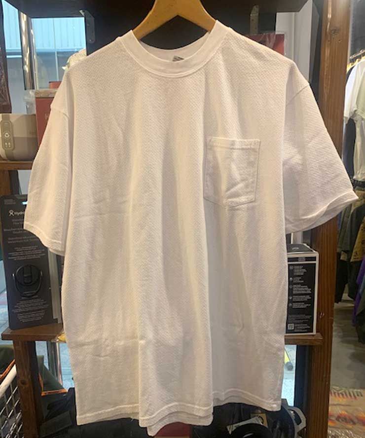 WALLA WALLA SPORT ワラワラスポーツ Tシャツ メンズ 半袖 U.S. MADE BIRDSEYE MESH POCKET TEE 春夏 USA製 メッシュ ポケットTシャツ 通気性 コットン WW040099
