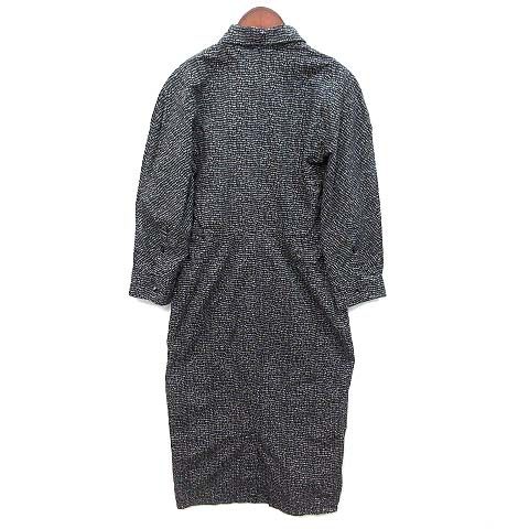 マックスマーラ MAX MARA 白タグ 総柄 ストレッチ フリル ロング