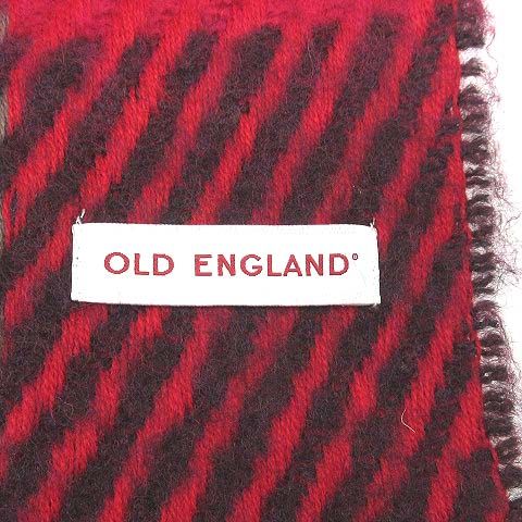 オールドイングランド OLD ENGLAND チェック フリンジ 大判 ストール