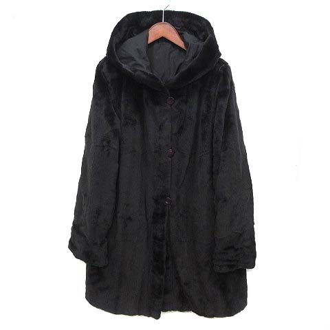ヴィオレタ VIOLETA リアルファー 毛皮 シルク リバーシブル コート