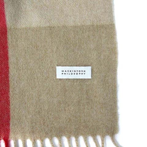 マッキントッシュ フィロソフィー 大判ストール マッキントッシュフィロソフィー MACKINTOSH PHILOSOPHY チェック 大判