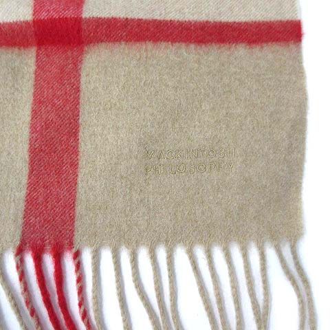 マッキントッシュ フィロソフィー 大判ストール マッキントッシュフィロソフィー MACKINTOSH PHILOSOPHY チェック 大判