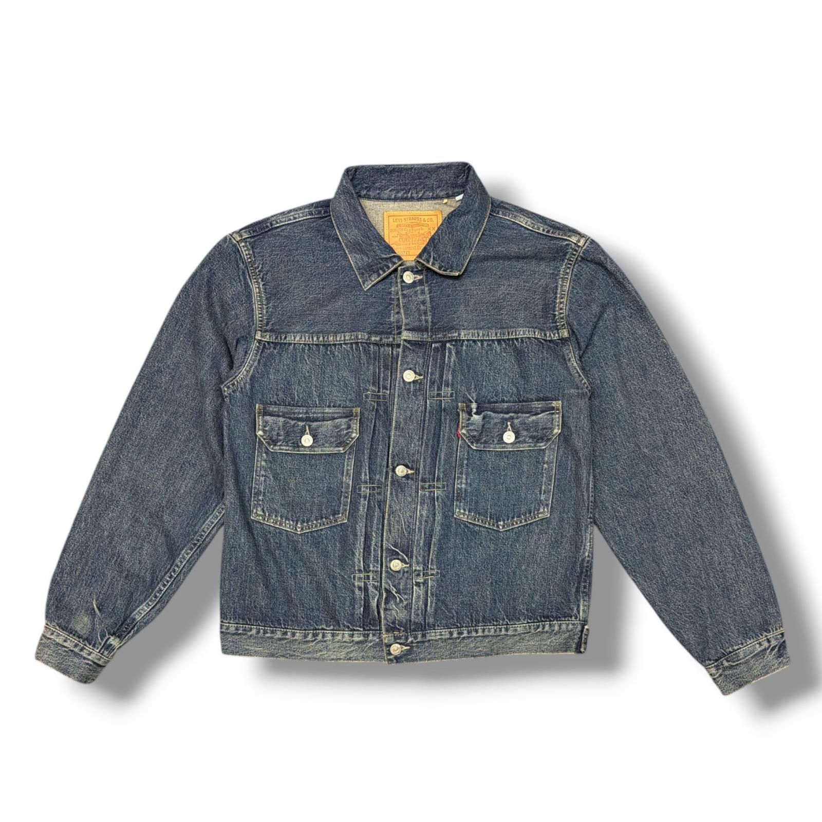 参考上代56100円 LEVI'S VINTAGE CLOTHING 1953 TYPE II JACKET デニムジャケット  リーバイスビンテージクロージング 70507-0068 インディゴ M （19805M） 参考上代56100円 LEVI'S VINTAGE CLOTHING 1953 TYPE II JACKET デニム