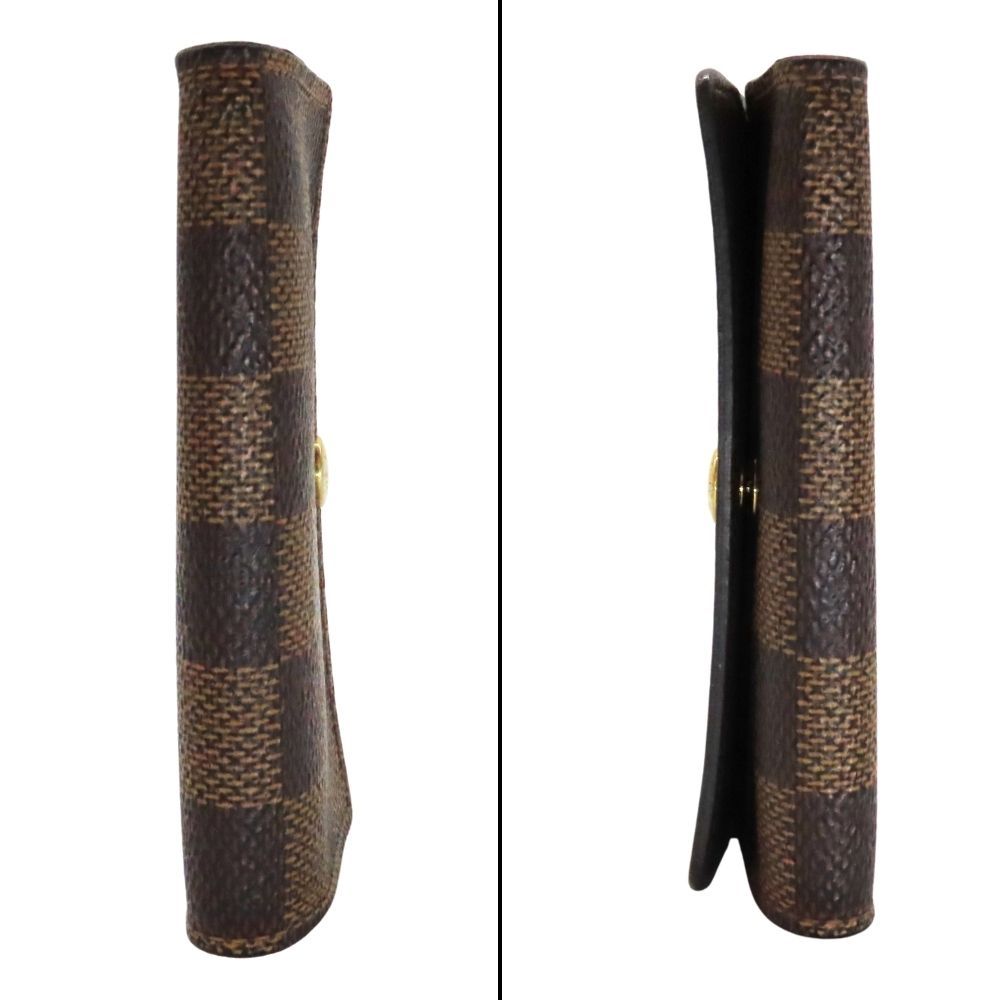 メンズ Louis Vuitton ダミエ レザーキーケース ダークブラウン メンズ