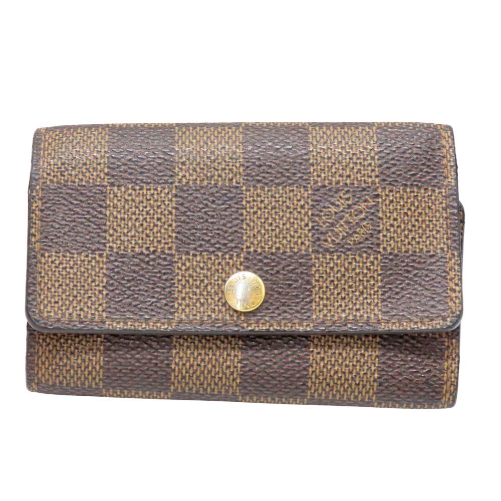 【中古】LOUIS VUITTON ルイヴィトン N62630 ダミエ 6連キーケース ミュルティクレ6 ダミエキャンバス 茶色系 ブラウン 定番人気 A2602887【無料ギフトラッピング承ります】