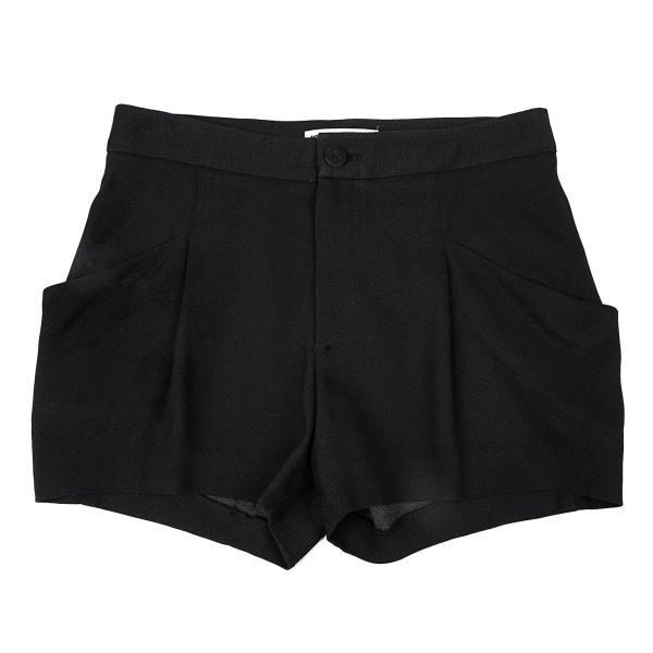 イッセイミヤケISSEY MIYAKE ポケットデザインショートパンツ 黒M位