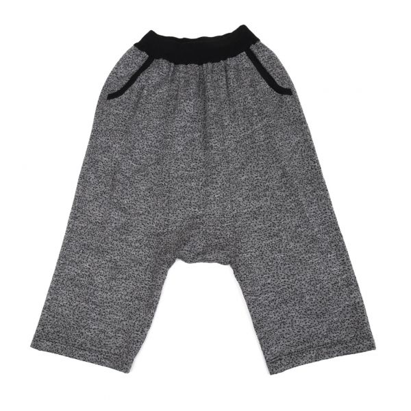 イッセイミヤケISSEY MIYAKEウールアクリルニットサルエルパンツ