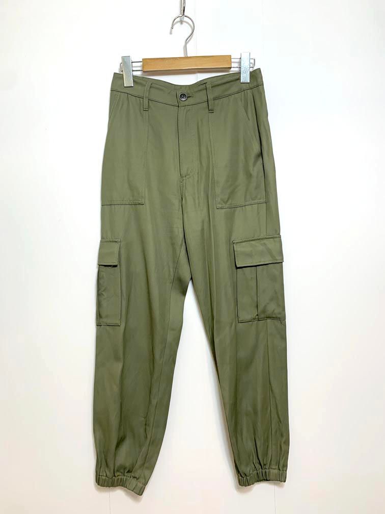 allureville アルアバイル 202310-12-010-76-020 定価26400円 バルキーシックチノカーゴ パンツ size2/カーキ ■■◎レディース