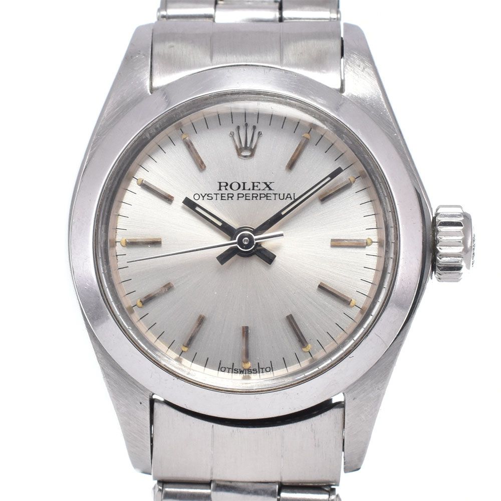 ロレックス ROLEX 6718 ヴィンテージ オイスターパーペチュアル Cal.2030 シルバー 自動巻き レディース 腕時計 R#148997