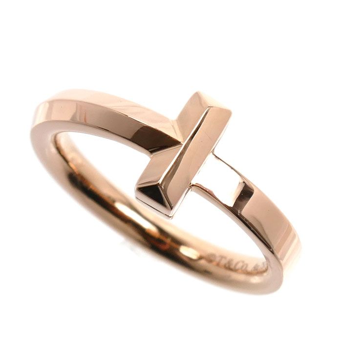 TIFFANY&Co. ティファニー K18PG ピンクゴールド Tワン リング・指輪