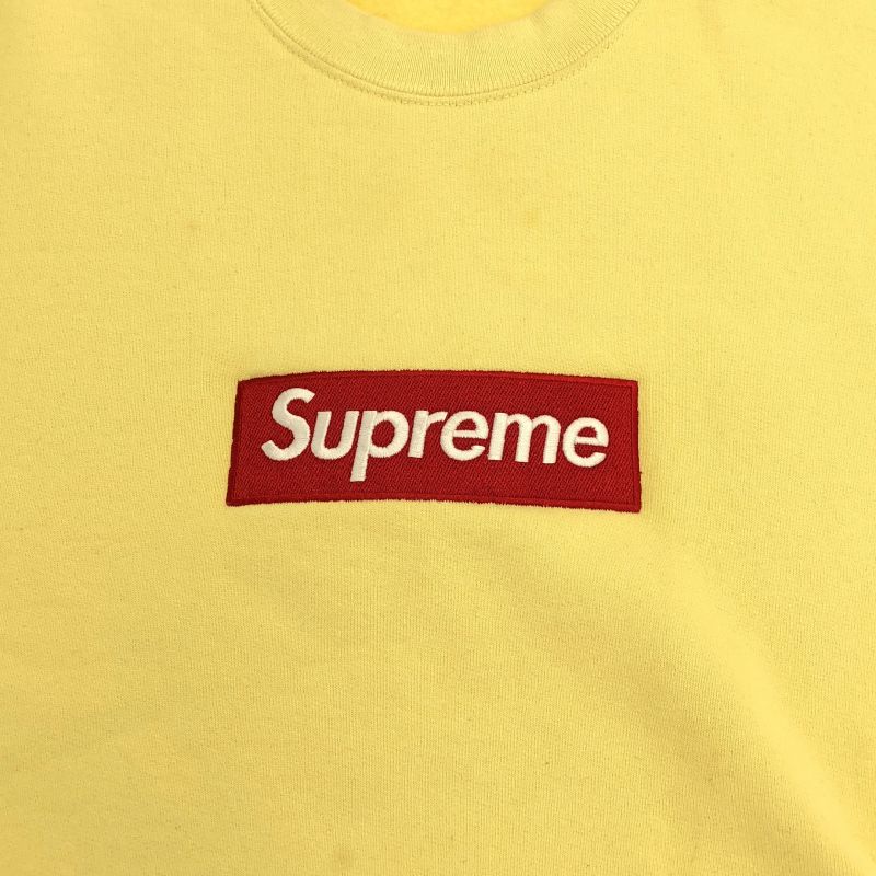 中古】Supreme ボックスロゴ スウェット L イエロー シュプリーム[10