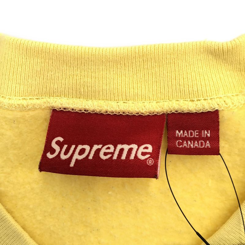 中古】Supreme ボックスロゴ スウェット L イエロー シュプリーム[10