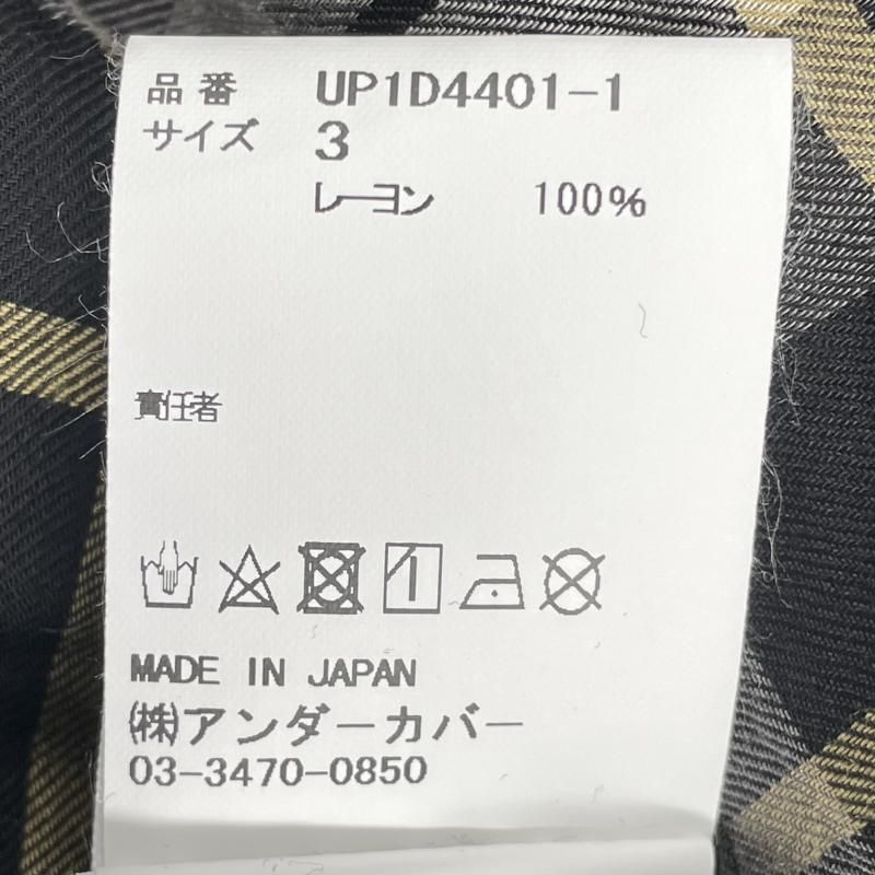 中古】UNDER COVER 24SS レーヨンオープンカラーシャツ チェック
