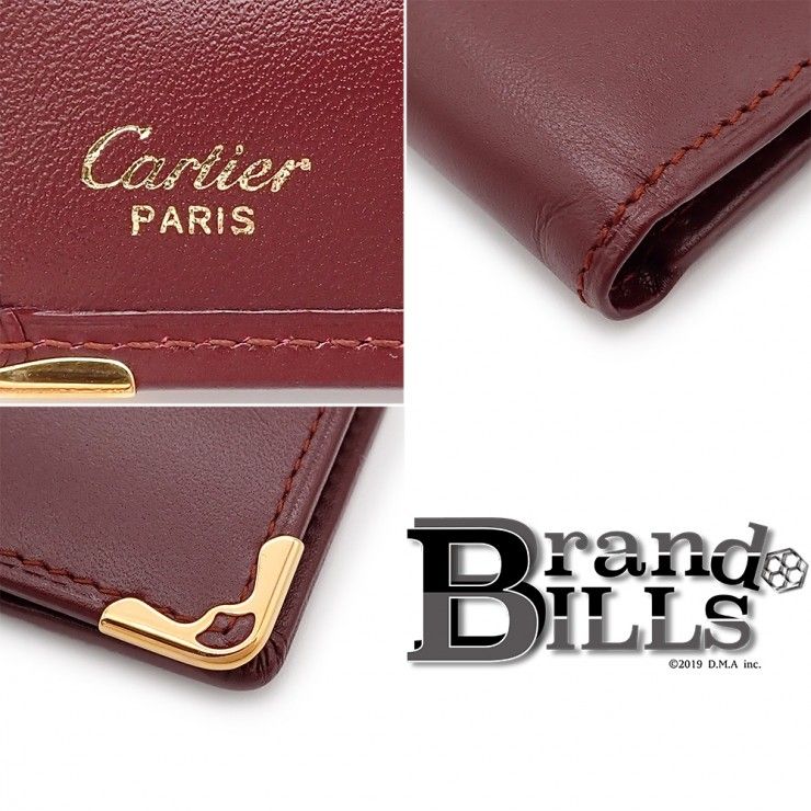 未使用品 Cartier カルティエ マストライン 折り財布 73184192 レザー
