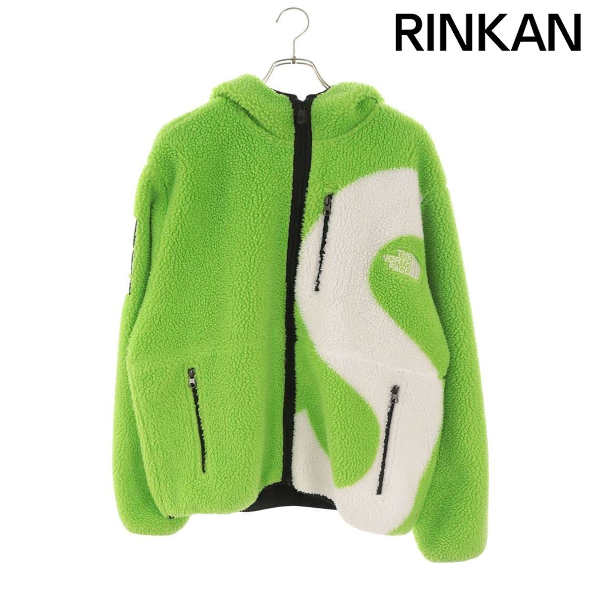 シュプリーム ×ノースフェイス THE NORTH FACE 20AW S Logo Hooded Fleece Jacket Sロゴフーデッドフリースジャケットブルゾン メンズ M