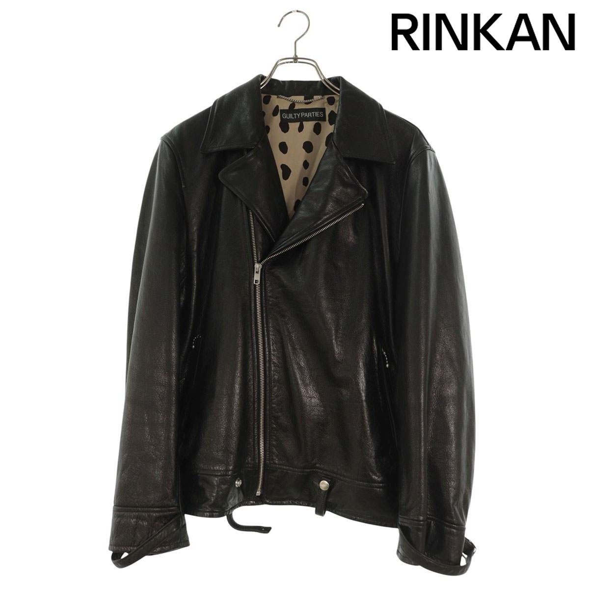 ワコマリア LEATHER DOUBLE RIDERS JACKET 裏地レオパード柄ダブル