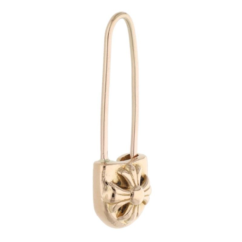 クロムハーツ 22K ER SAFETY PIN/セーフティピン ゴールドピアス