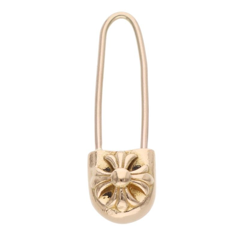 クロムハーツ 22K ER SAFETY PIN/セーフティピン ゴールドピアス