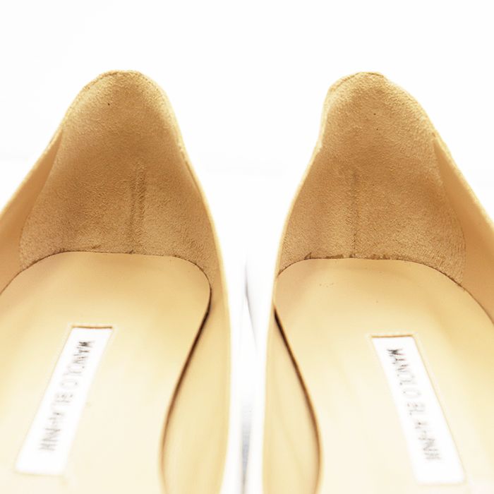 SALE【新品同様】MANOLO BLAHNIK マノロブラニク ローヒールパンプス
