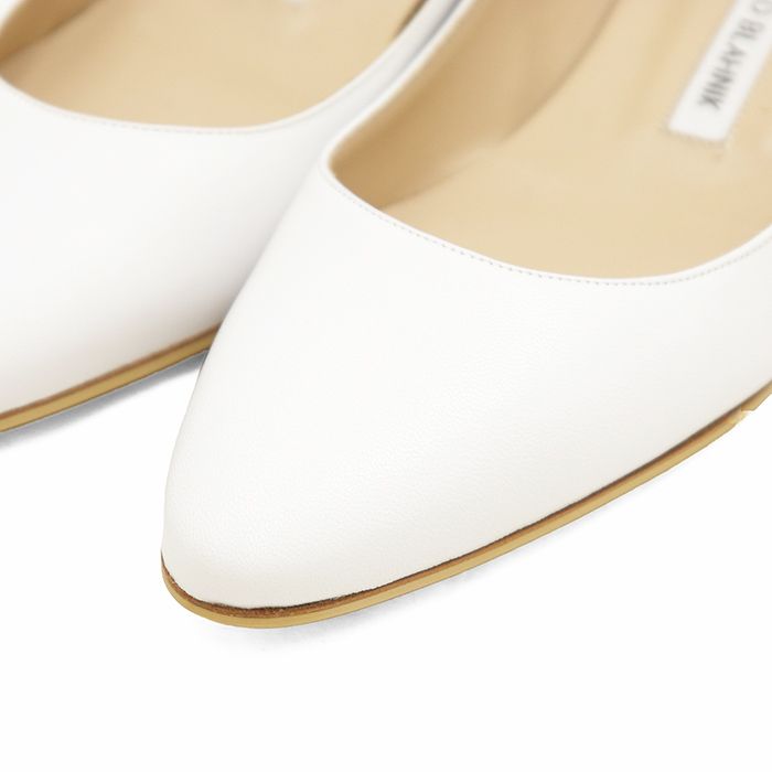 SALE【新品同様】MANOLO BLAHNIK マノロブラニク ローヒールパンプス