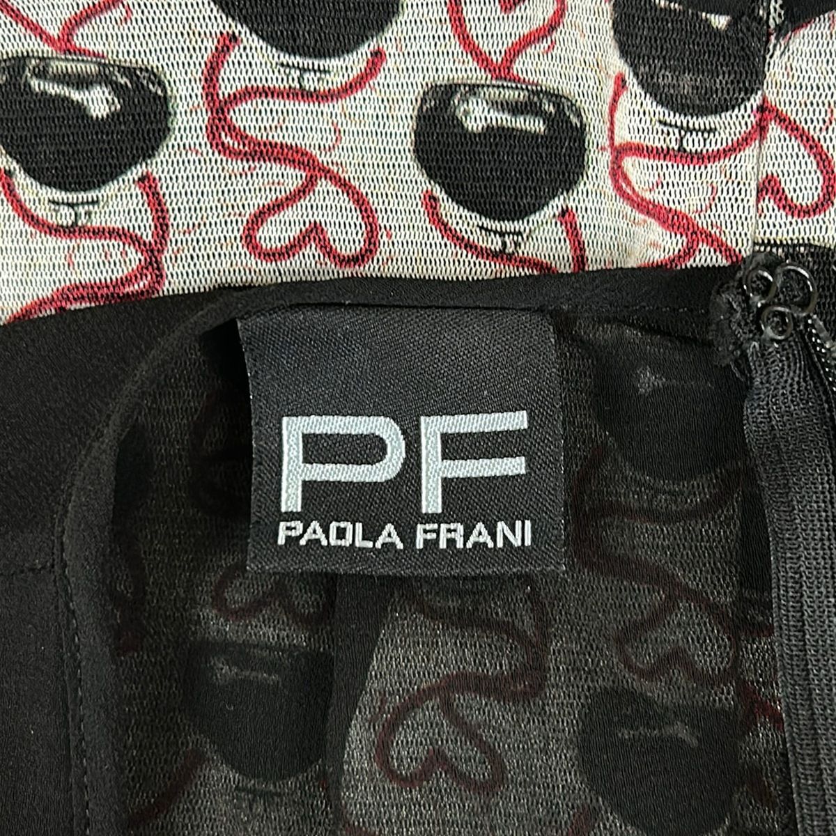 PAOLA FRANI　パオラフラーニ　シルクジップジャケットサイズ44 PAOLA FRANI(パオラ フラーニ) ワンピース サイズI 38 レディース - 黒