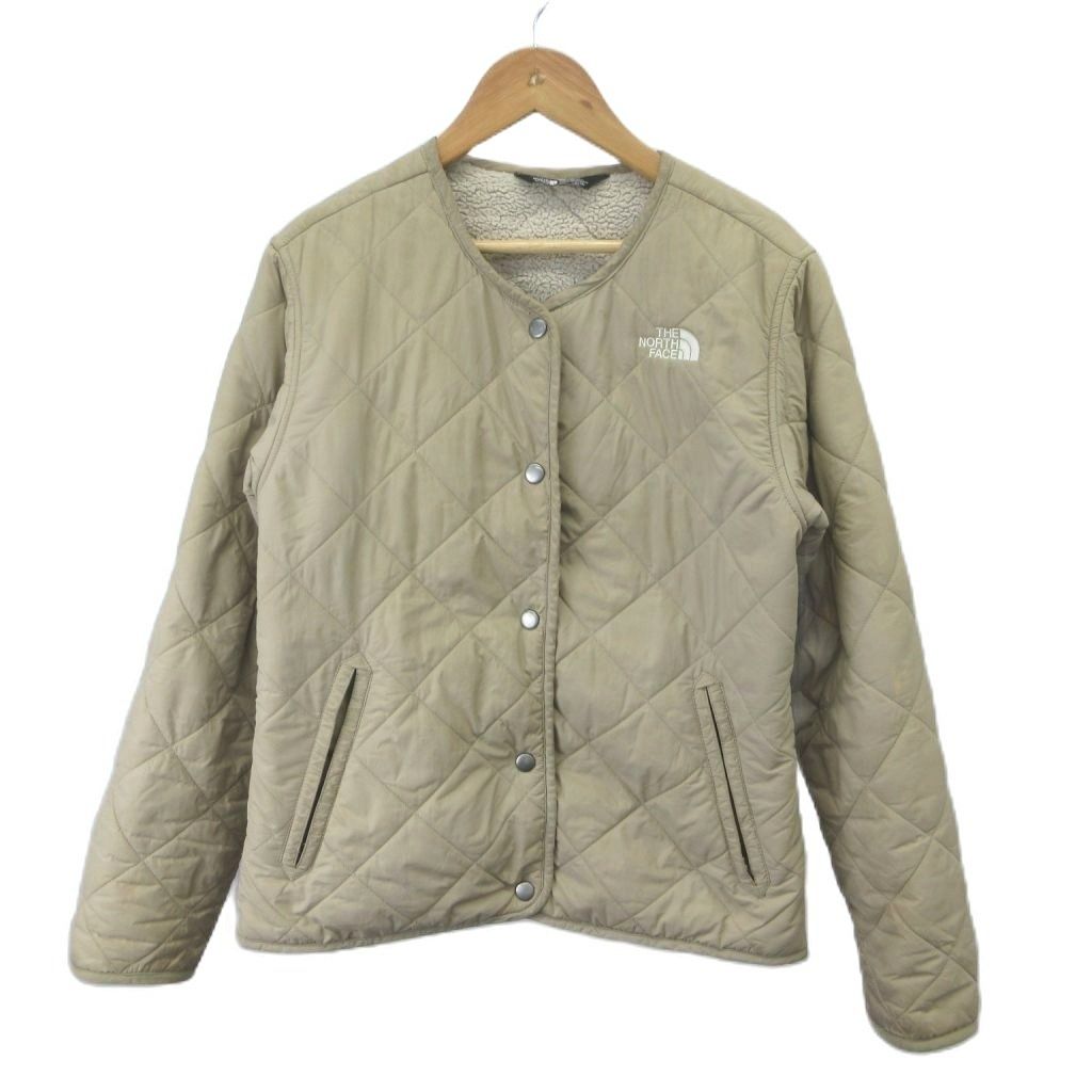 ザノースフェイス THE NORTH FACE キルティングジャケット ブルゾン 子ども服 L ベージュ 裏地ボア 上着 ノーカラー 長袖 NF0A3RTP /YU ■GY19 7,848円