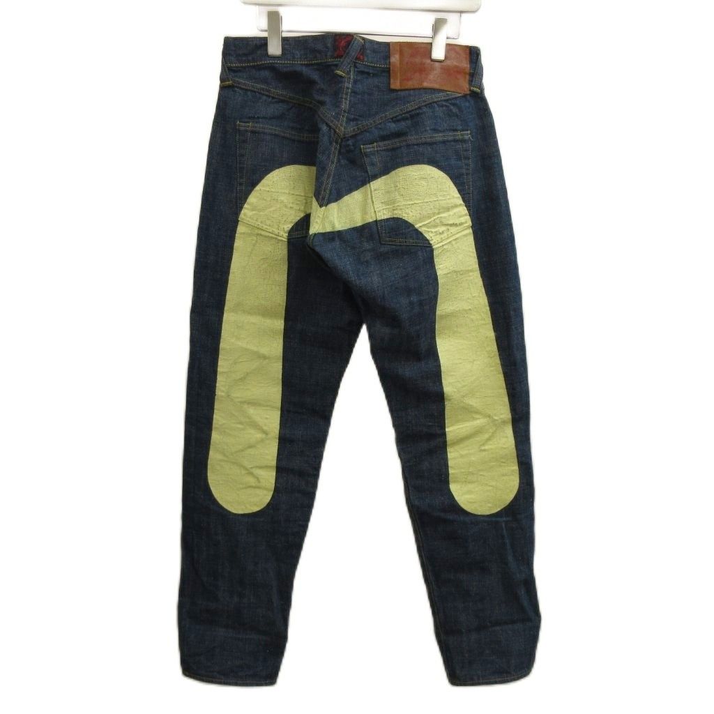 エヴィス EVISU 2111 デニム ジーンズ 35×35 インディゴ ブルー カモメ