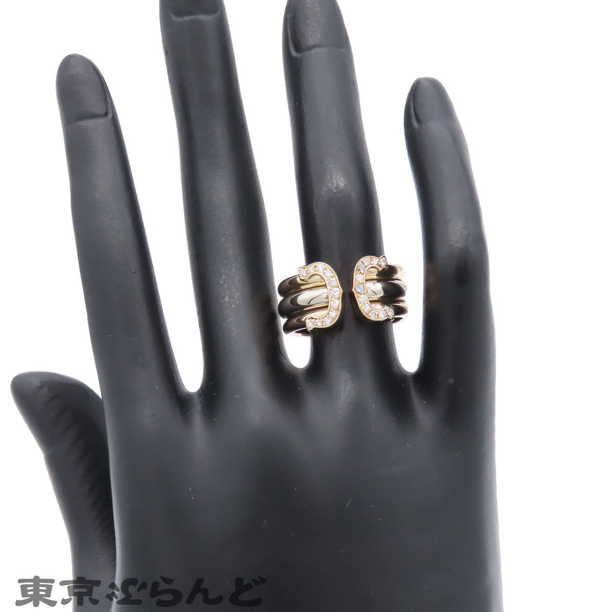 カルティエ CARTIER 2C リング スリーカラーゴールド K18YG K18PG