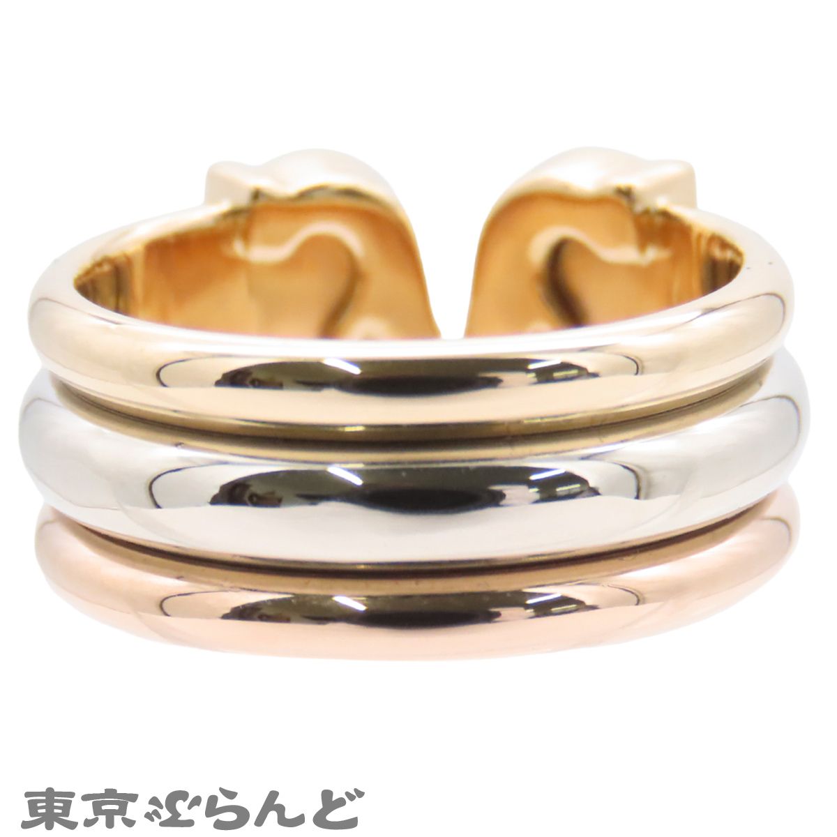 カルティエ CARTIER 2C リング スリーカラーゴールド K18YG K18PG