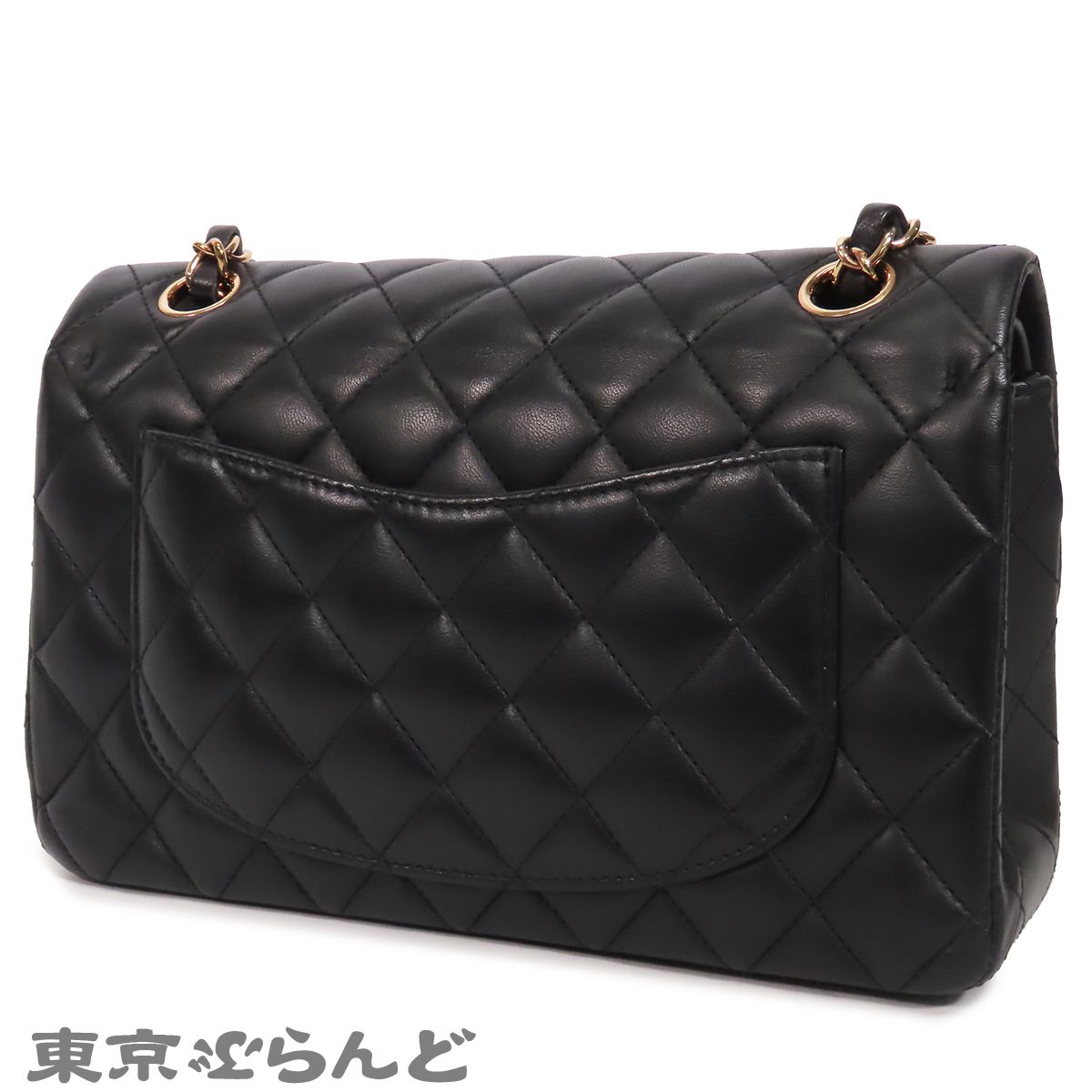 シャネル CHANEL チェーンバッグ ブラック 黒 ピンクゴールド金具