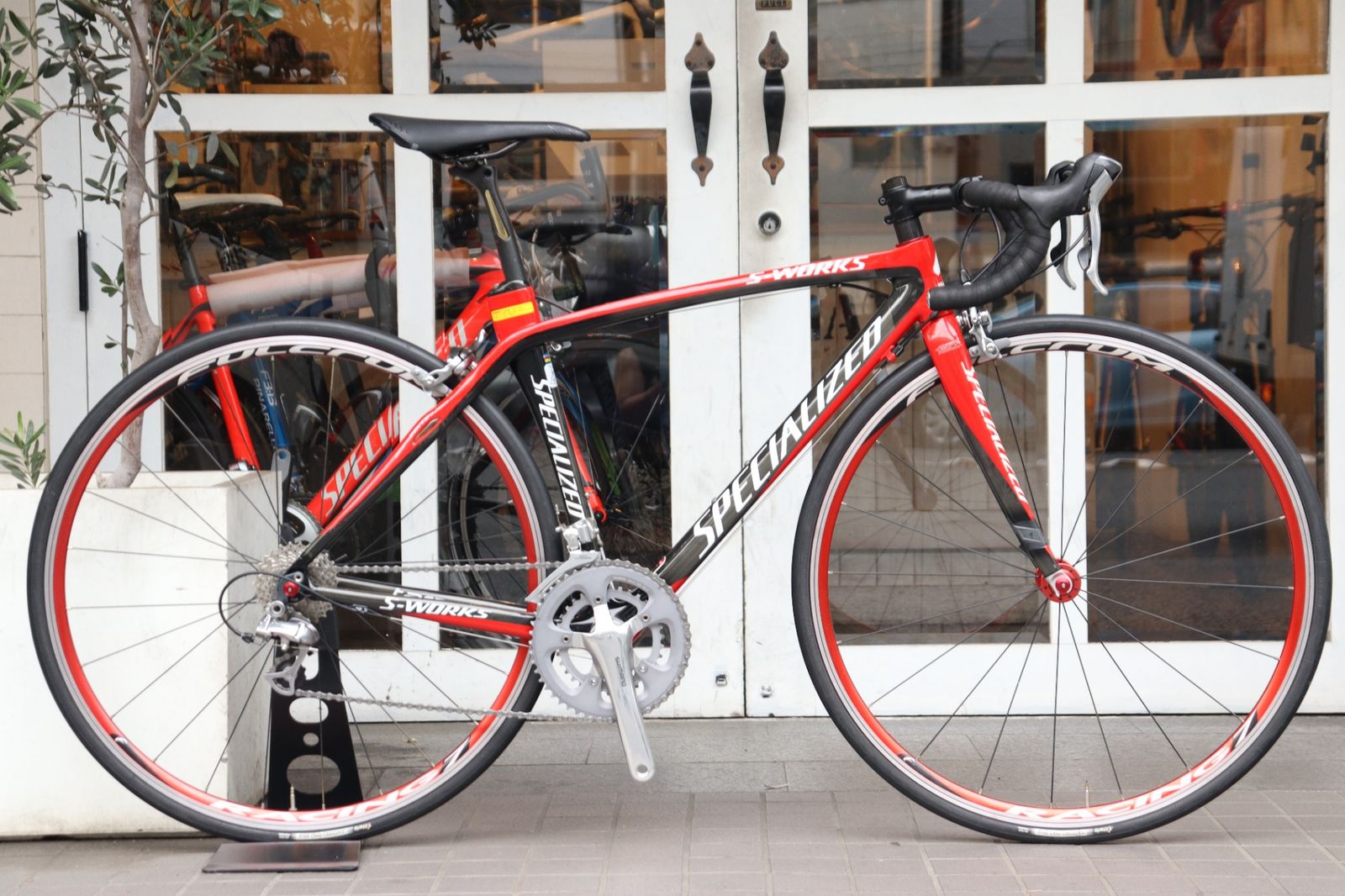 初代！ スペシャライズド SPECIALIZED S-WORKS TARMAC SL1 2007モデル XSサイズ シマノ アルテグラ 6600 MIX 10S カーボン ロードバイク 【横浜店】