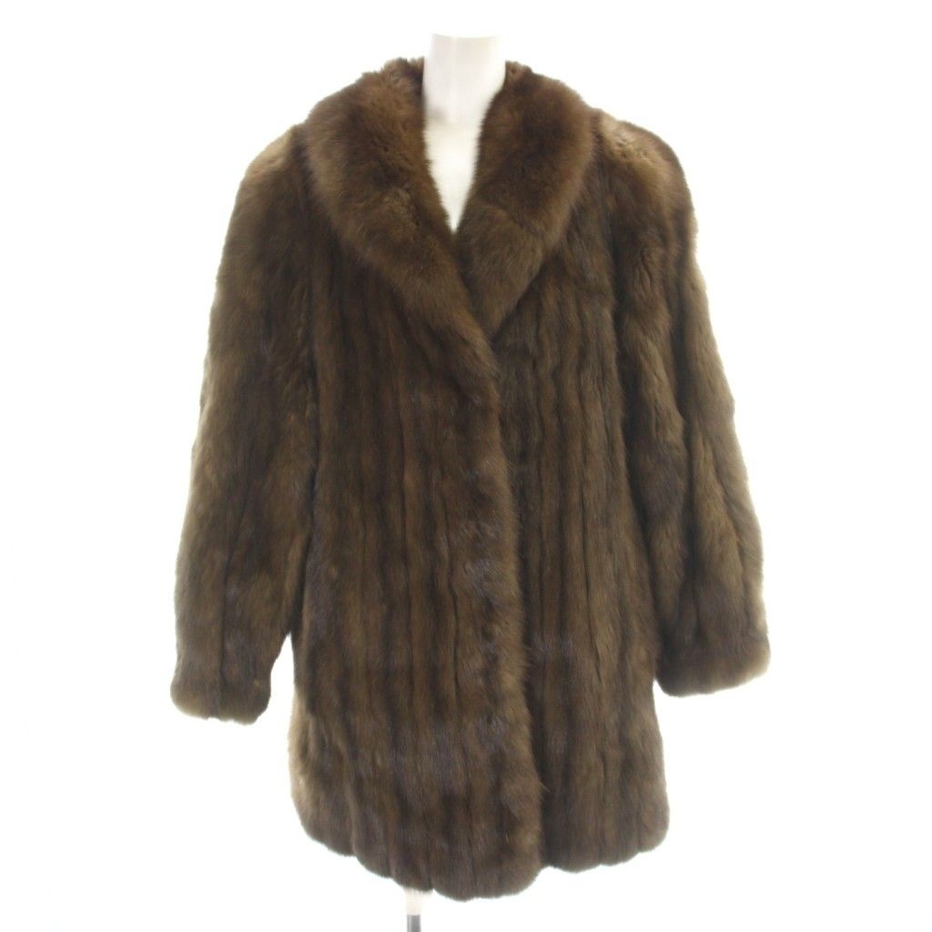 美品◆ヴァレンティノ valentino Furs ブラウン　ファーコート マリオヴァレンチノ マリオヴァレンティノ MARIO VALENTINO セーブル
