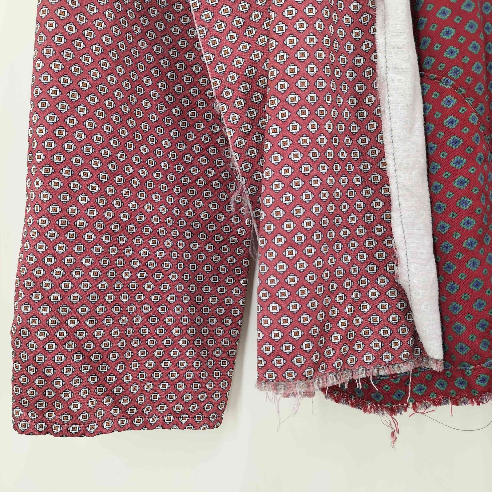 オールドパーク OLDPARK 変形 レイヤード ドッキング 総柄シャツ