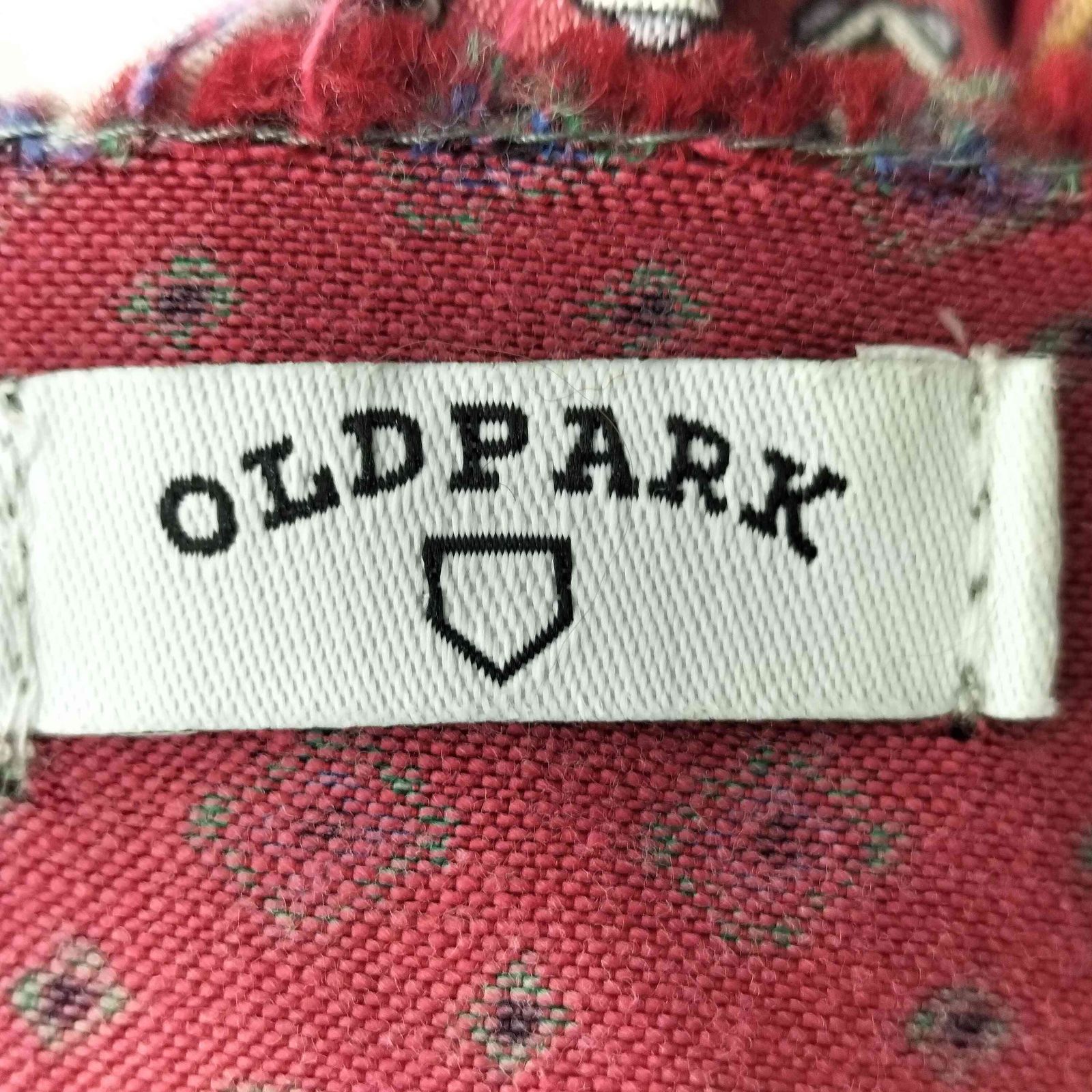 オールドパーク OLDPARK 変形 レイヤード ドッキング 総柄シャツ