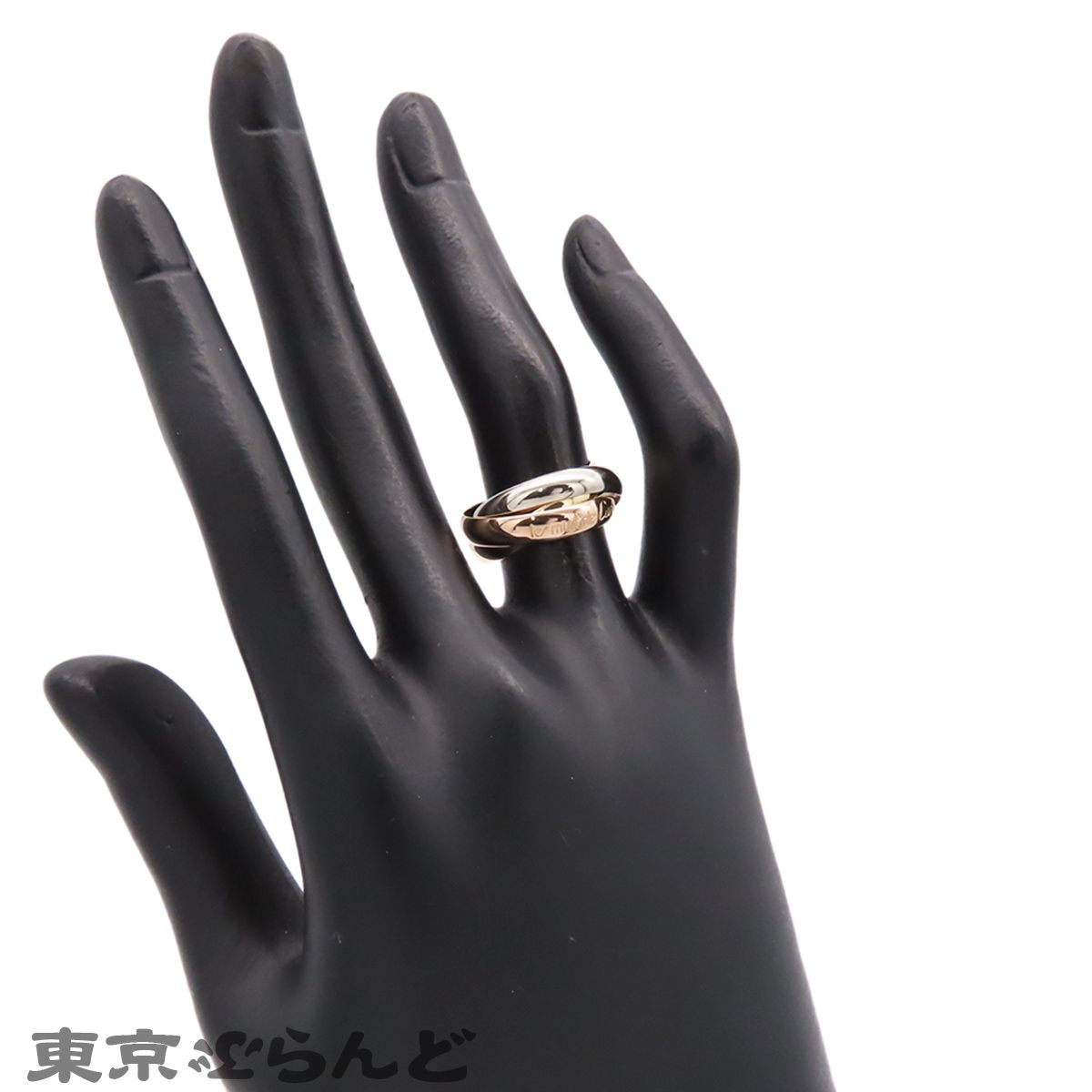カルティエ トリニティリング スリーカラー XS 49号 K18YG/WG/PG 