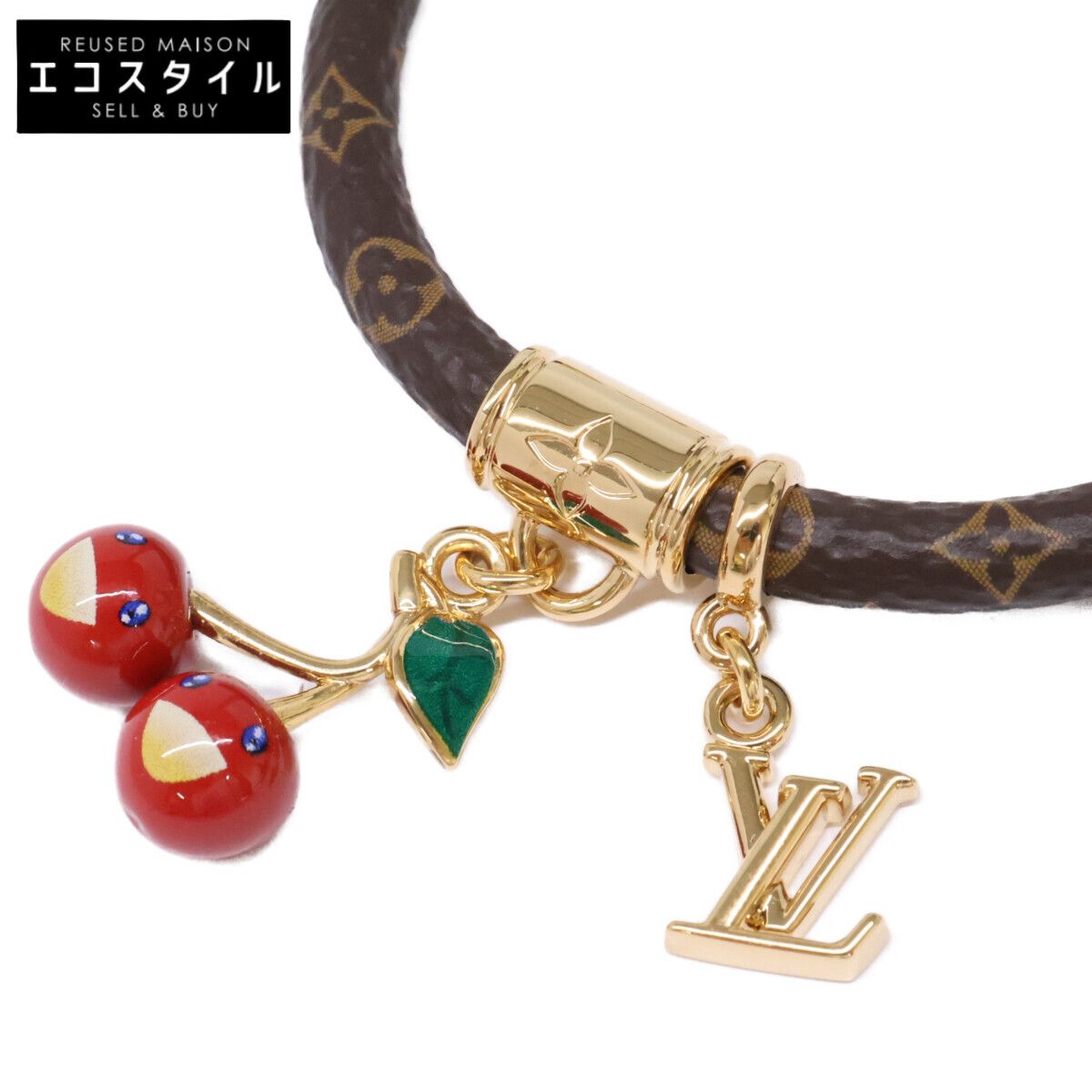 LOUIS VUITTON ルイヴィトン 【美品】M8977Z LV x TM 村上隆 チェリー