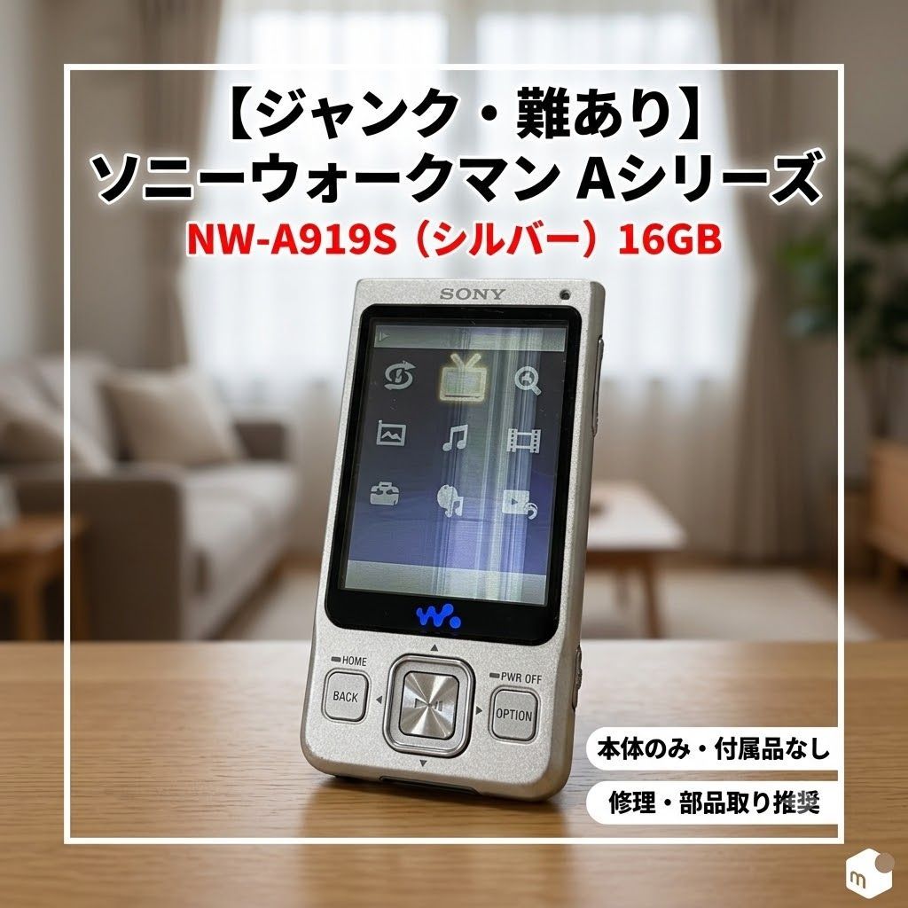 SONY ウォークマン Aシリーズ ワンセグ内蔵 16GB シルバー NW-A919S