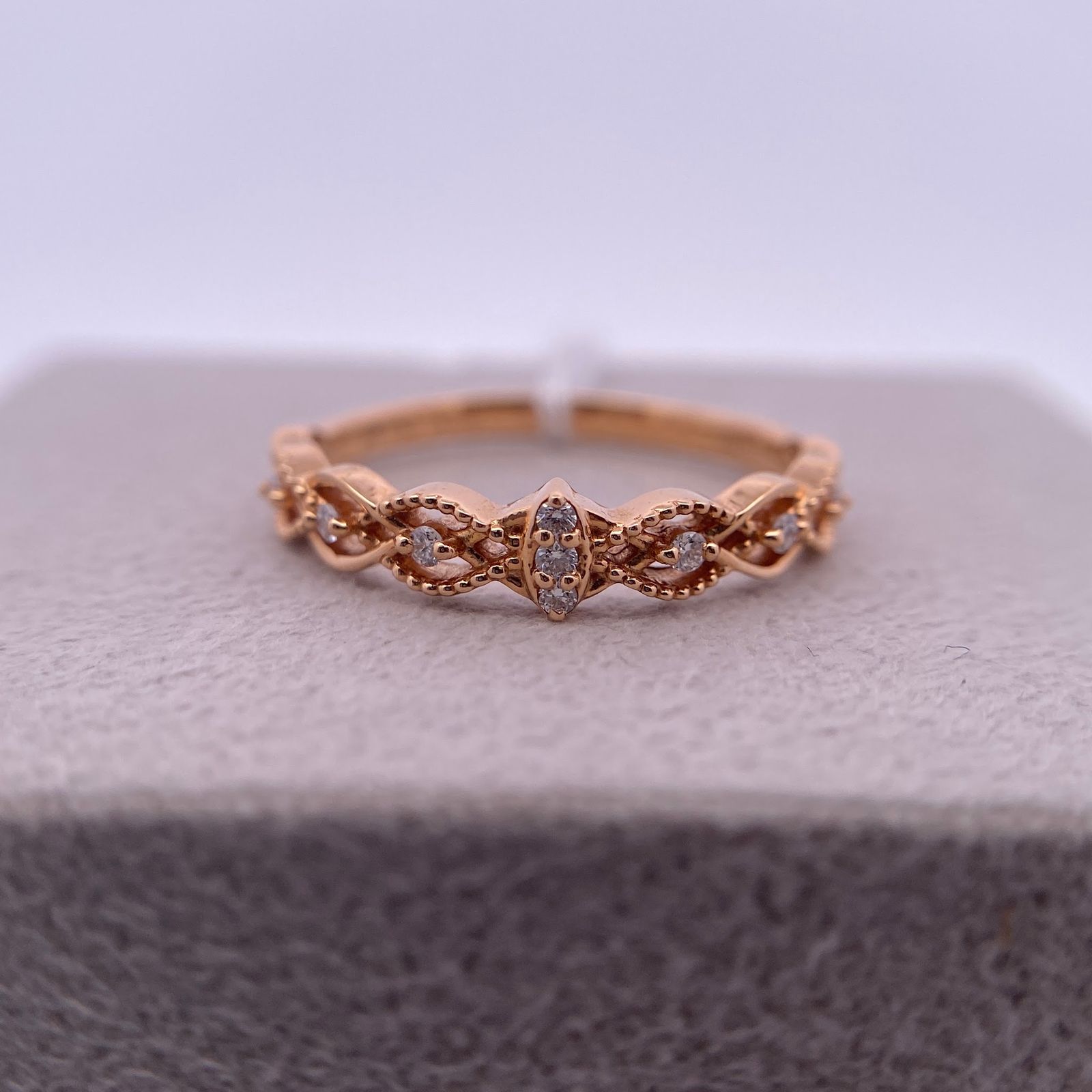 POLA ダイヤモンド 0.08ct リング K18 中古