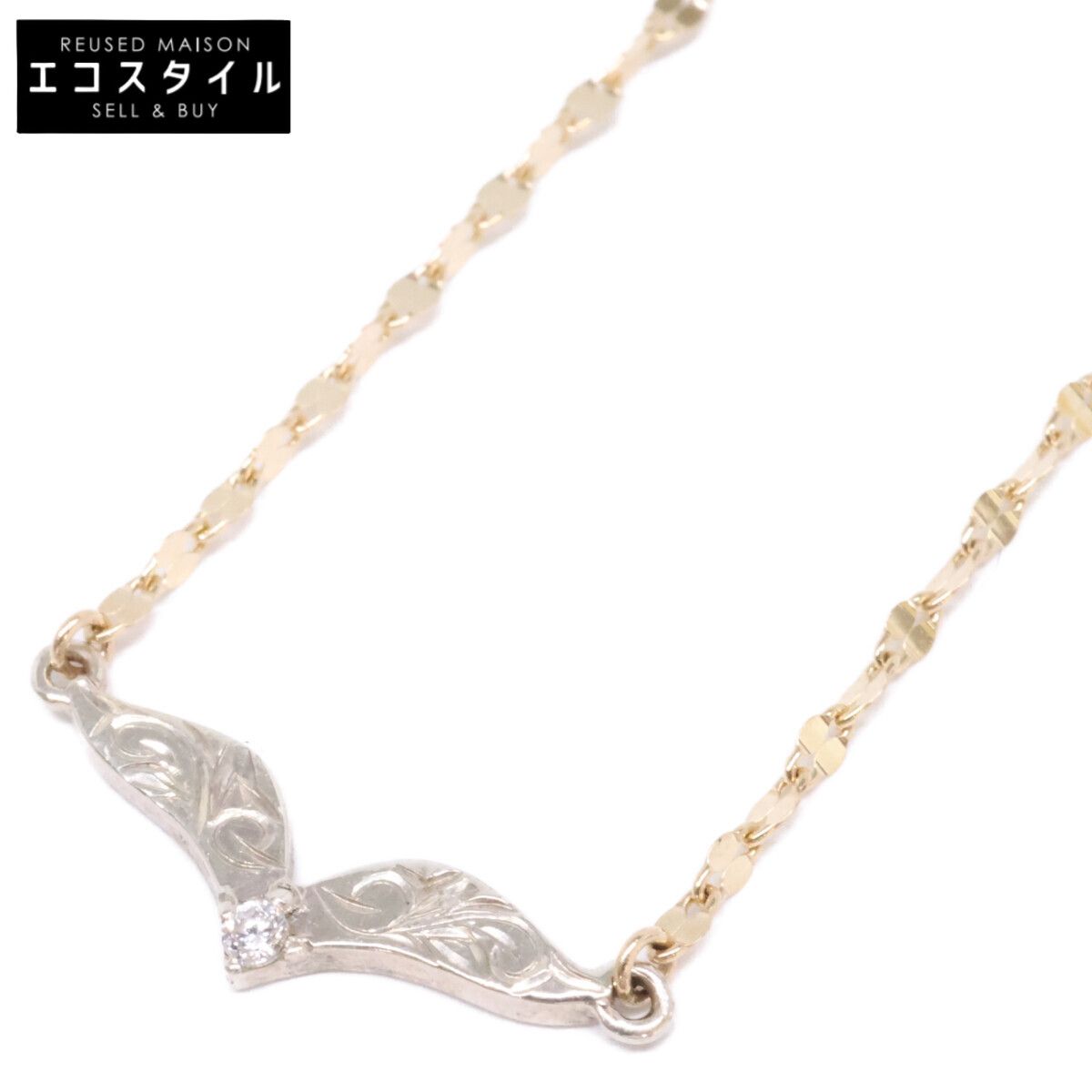 maxi　マキシ　【新品同様】5241-059-0 collab Niki Lino Necklace/K10YG/silver925/CZ ジルコニア