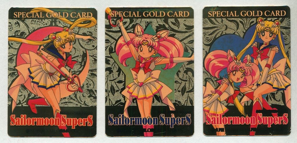 アマダ セラムン/PPカード スペシャルゴールドカード(開封済) セーラームーン マジカルカードシステム記念スペシャルゴールドカード 3枚組 セット