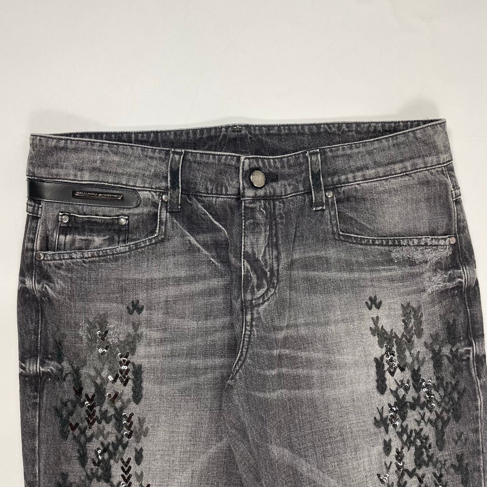 ERMANNO SCERVINO / ビジューデザインデニムパンツ 参考定価：110,000