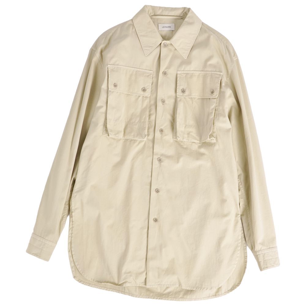美品 ルメール LEMAIRE シャツ 22SS ミリタリーシャツ ロングスリー