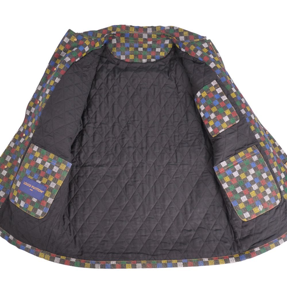 未使用 ルイヴィトン LOUIS VUITTON ジャケット 2025 ダミエデニムパーカ Damier Denim Parka フェイクパール 中綿入 46 未使用 ルイヴィトン LOUIS VUITTON ジャケット 2025 ダミエデ - メルカリ