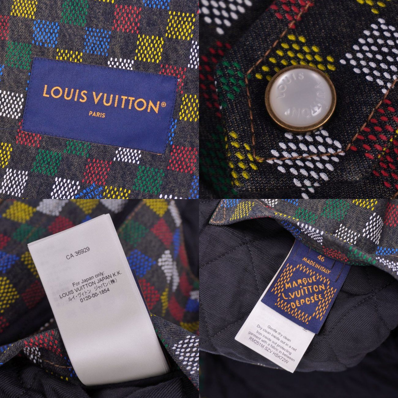 未使用 ルイヴィトン LOUIS VUITTON ジャケット 2025 ダミエデニムパーカ Damier Denim Parka フェイクパール 中綿入 46 未使用 ルイヴィトン LOUIS VUITTON ジャケット 2025 ダミエデ - メルカリ